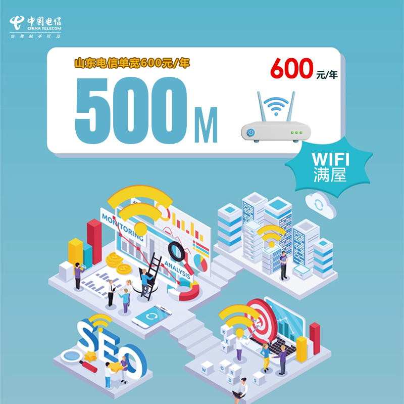 山东电信单宽500M600元/年